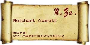 Melchart Zsanett névjegykártya